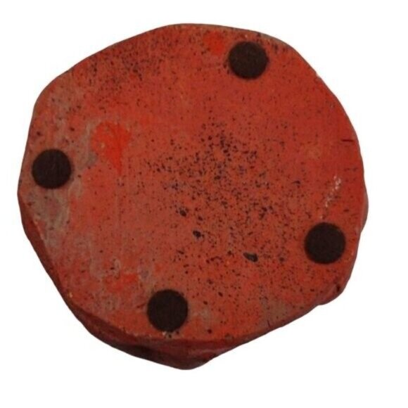 Vintage Aztec Mayan Folk Art Circle of Friends (4) Clay Pottery Candle Holder - Picture 5 of 7